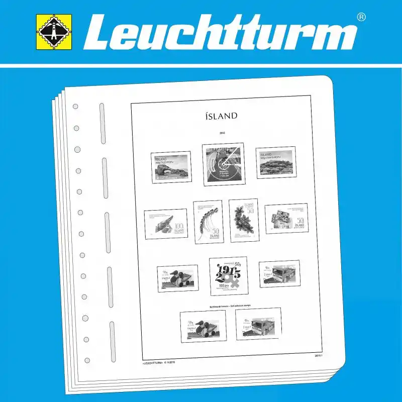 Prix Promo Feuilles pré imprimées Leuchtturm Islande 1981-1999.
