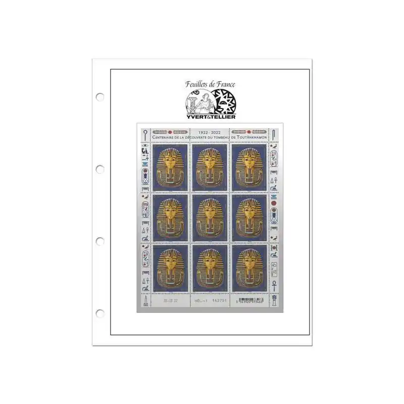 Recharges Initia pour feuillets de France format vertical. Nouvelle Collection