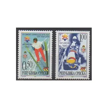 Prix Réduit Bosnie-Herzégovine République Serbe - 2002 - No 218/219 - Jeux olympiques d'hiver