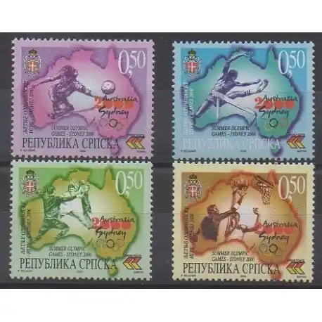 Bosnie-Herzégovine République Serbe - 2000 - No 166/169 - Jeux Olympiques d'été Original