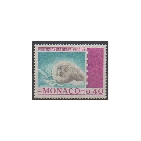 Monaco - 1970 - No 815 - Mammifères - Espèces menacées - WWF Retour Gratuit