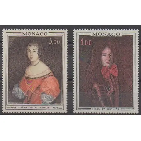 Monaco - 1970 - No 845/846 - Peinture - Royauté - Principauté Offre Du Jour