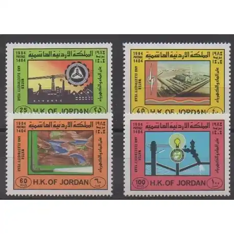Vente Flash Jordanie - 1984 - No 1142/1145 - Sciences et Techniques