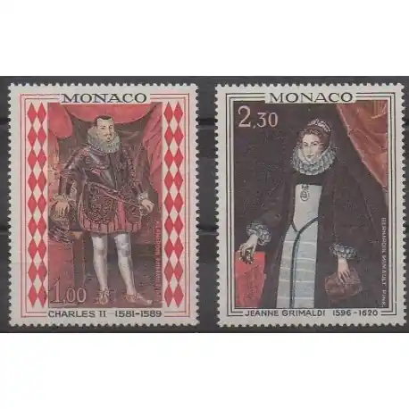 Monaco - 1968 - No 770/771 - Royauté - Principauté - Peinture Petit Prix