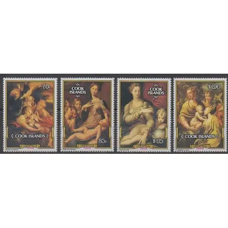 Prix Promo Cook (Iles ) - 1992 - No 1067/1070 - Noël