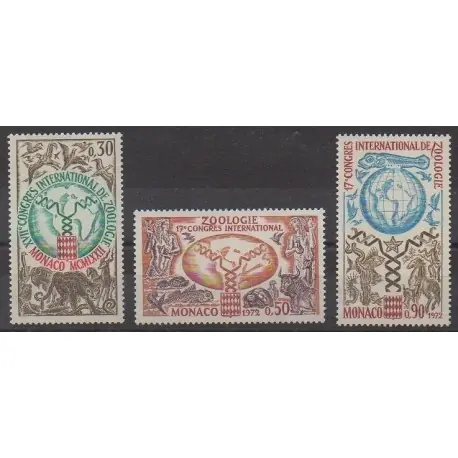 Marque Monaco - 1972 - No 894/896 - Animaux