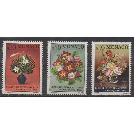 Nouveauté Monaco - 1972 - No 897/899 - Fleurs