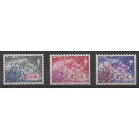 Paiement Sécurisé Monaco - 1972 - No 900/902 - Noël
