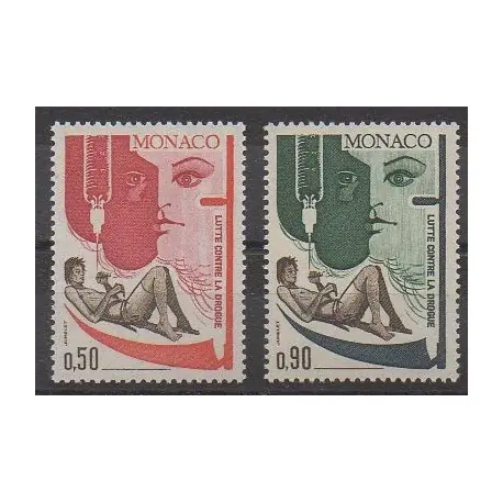 Monaco - 1972 - No 903/904 - Santé ou Croix-Rouge Fait Main