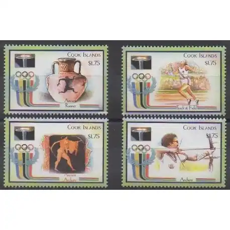 Livraison Gratuite Cook (Iles ) - 2000 - No 1185/1188 - Jeux Olympiques d'été