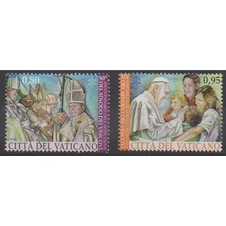 Vatican - 2015 - No 1693/1694 - Papauté Prix Choc