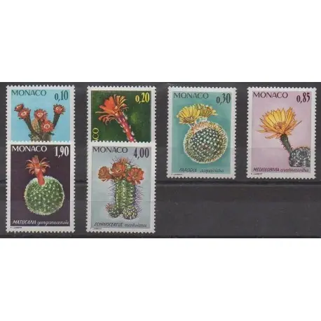 Monaco - 1974 - No 997/1002 - Flore Commander Vite