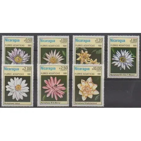 Prix Promo Nicaragua - 1981 - No 1155/1160 - PA965 - Fleurs