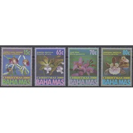 Bahamas - 2000 - No 1047/1050 - Orchidées - Noël Garantie Incluse