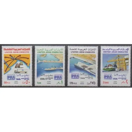 Vente Flash Emirats arabes unis - 1988 - No 246/249 - Navigation