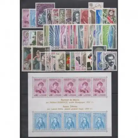 Monaco - Année complète - 1975 - No 1003/1042 - BF10 En Vogue