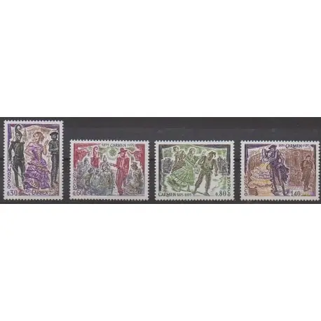 Prix Cassé Monaco - 1975 - No 1006/1009 - Musique