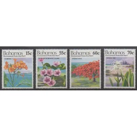 Bahamas - 1993 - No 799/802 - Environnement - Fleurs Pas Cher