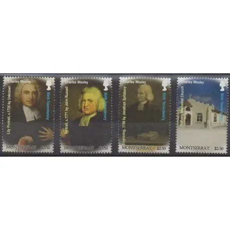 Montserrat - 2007 - No 1266/1269 - Religion - Musique Tendance