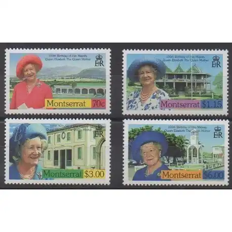 Montserrat - 2000 - No 1031/1034 - Royauté - Principauté Meilleur Choix