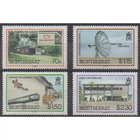 Montserrat - 1986 - No 628/631 - Télécommunications Nouveauté