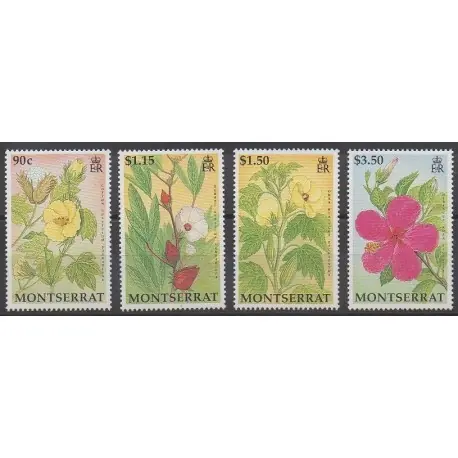 Nouveauté Montserrat - 1994 - No 822/825 - Fleurs