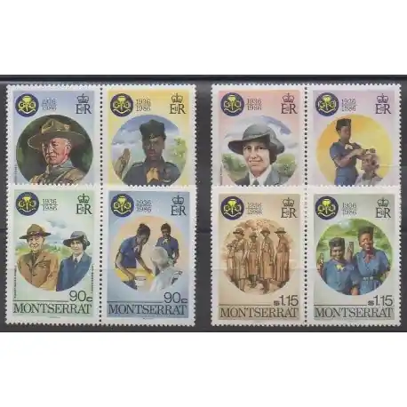 Montserrat - 1986 - No 600/607 - Scoutisme Offre Exclusive