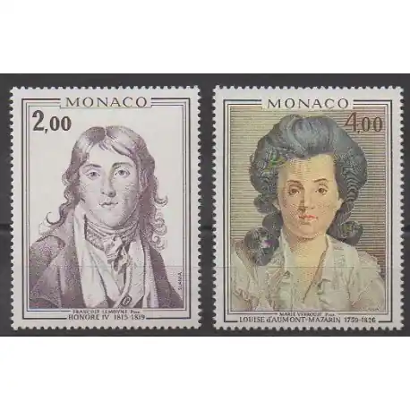 Monaco - 1976 - No 1065/1066 - Royauté - Principauté - Peinture Meilleure Vente