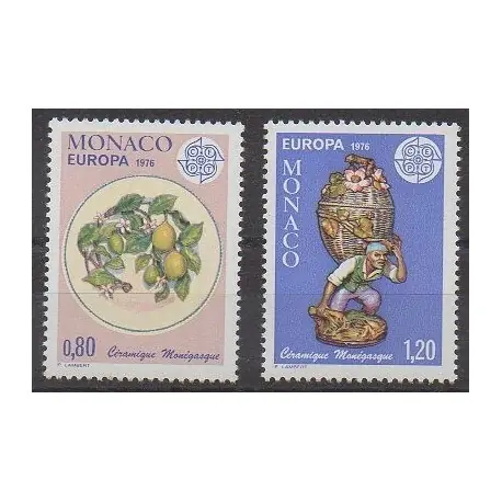 Monaco - 1976 - No 1062/1063 - Art - Europa Réduction