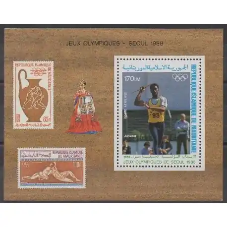 Offre Limitée Mauritanie - 1988 - No BF54 - Jeux Olympiques d'été