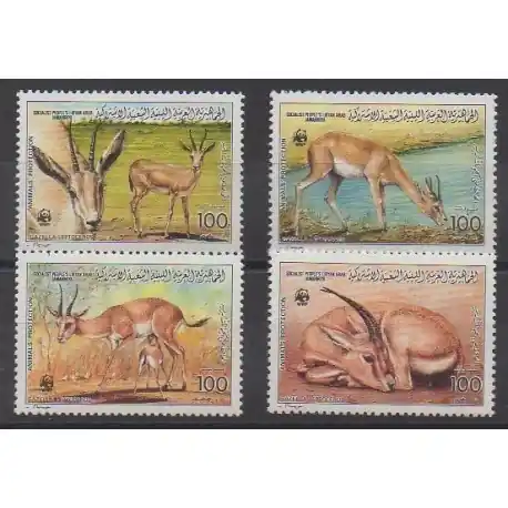 Achetez Aujourd’hui Libye - 1987 - No 1740/1743 - Mammifères - Espèces menacées - WWF