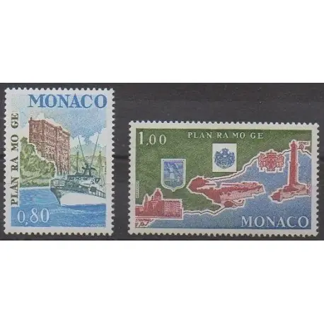 Monaco - 1978 - No 1134/1135 - Environnement Vente Directe