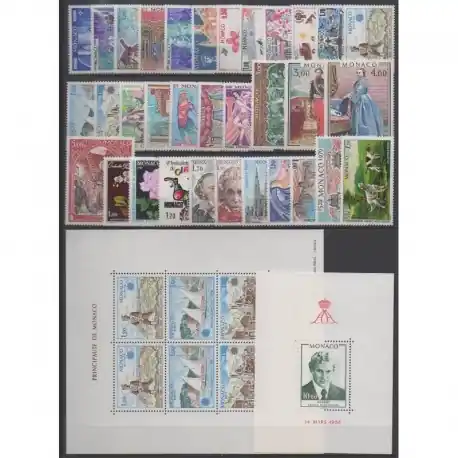 Monaco - Année complète - 1979 - No 1175/1208 - BF16/BF17 Remise