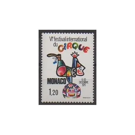 Monaco - 1979 - No 1201 - Cirque Livraison Gratuite