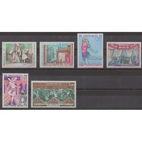 Monaco - 1979 - No 1190/1195 - Musique Nouvel Arrivage