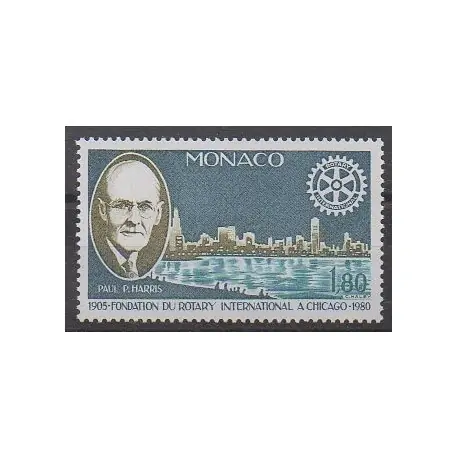 Top Qualité Monaco - 1980 - No 1229 - Rotary ou Lions club