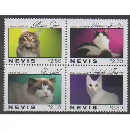 Nevis - 2011 - No 2217/2220 - Chats Commande En Gros