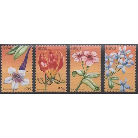 Nevis - 1996 - No 963/966 - Fleurs Vente Flash