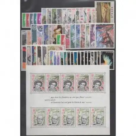 Monaco - Année complète - 1980 - No 1209/1263 - BF18 Authentique