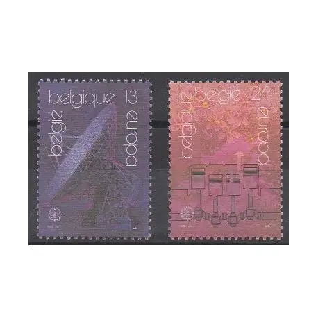 Belgique - 1988 - No 2283/2284 - Transports - Europa Artisanat