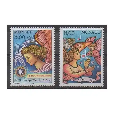 Monaco - 1996 - No 2070/2071 - Noël Retour Gratuit