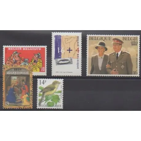 Belgique - 1995 - No 2619/2623 Remise