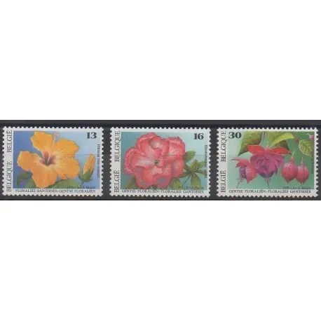 Belgique - 1995 - No 2589/2591 - Fleurs Soldes