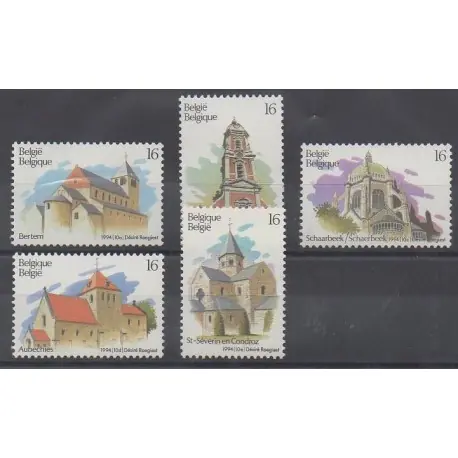 Belgique - 1994 - No 2555/2559 - Églises Commande En Gros