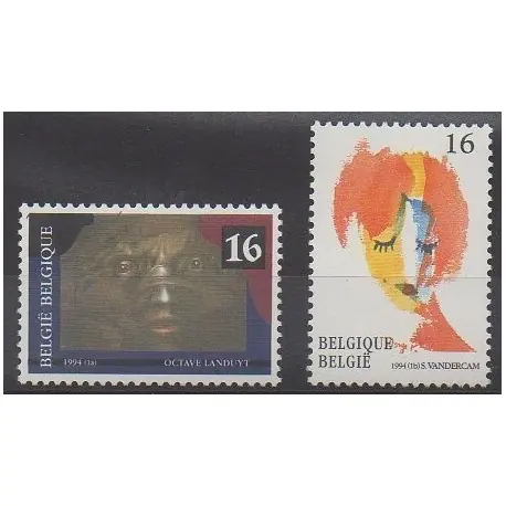Vente Flash Belgique - 1994 - No 2535/2536 - Peinture