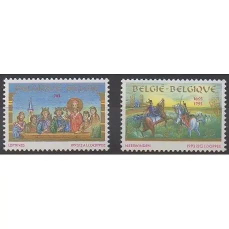 Belgique - 1993 - No 2491/2492 - Histoire Meilleure Qualité