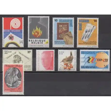 Belgique - 1992 - No 2443/2451 Réduction