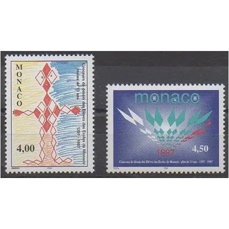 Offre Limitée Monaco - 1997 - No 2140/2141 - Dessins d'enfants