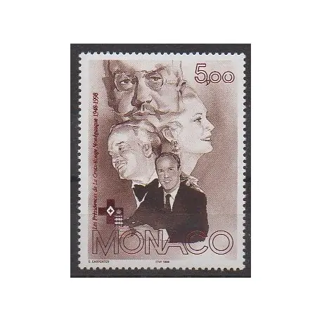 Certifié Monaco - 1998 - No 2147 - Santé ou Croix-Rouge