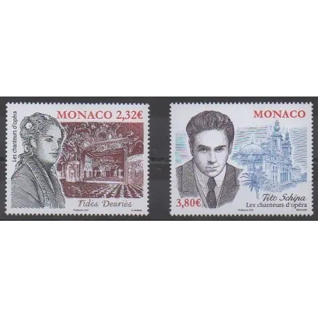 Monaco - 2020 - No 3221/3222 - Musique Prix Bas